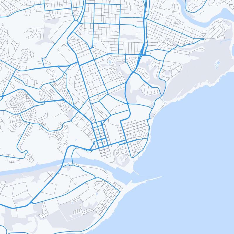 Map of East London