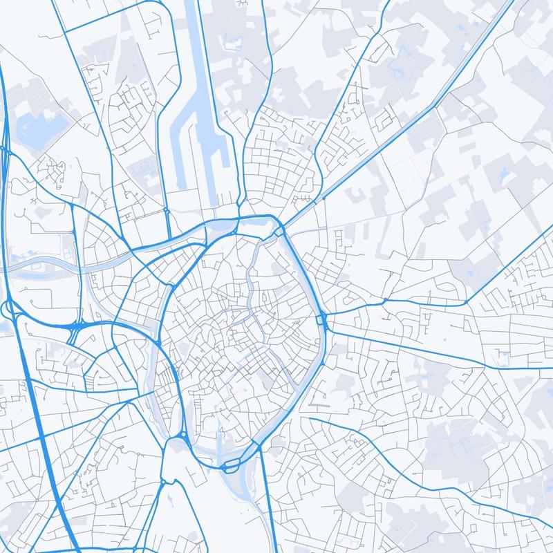 Map of Bruges