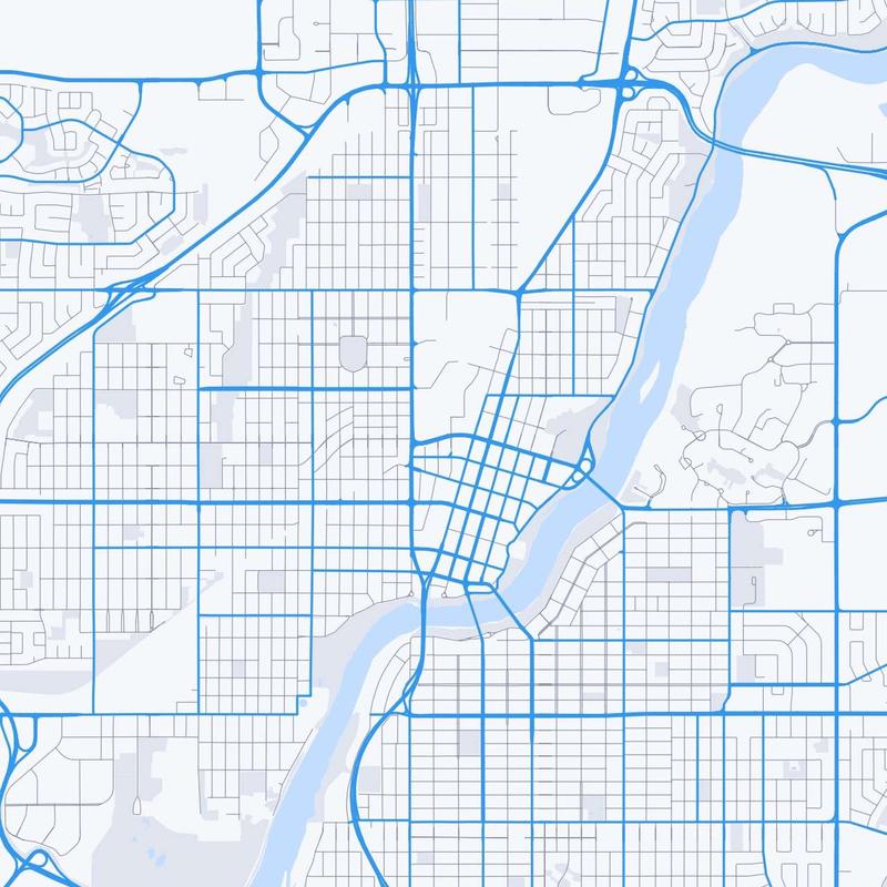 Map of Saskatoon
