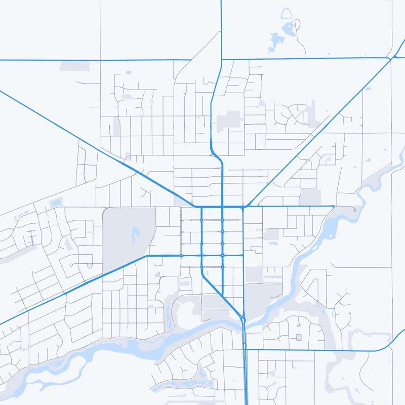 Map of Horsham