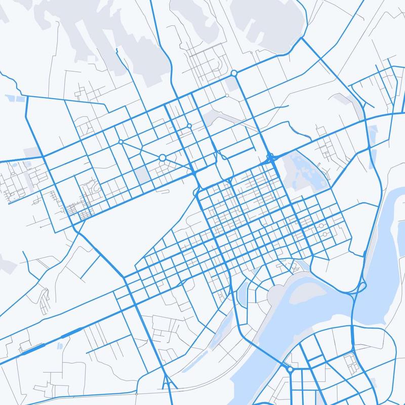 Map of Mudanjiang
