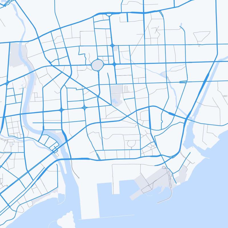 Map of Qinhuangdao