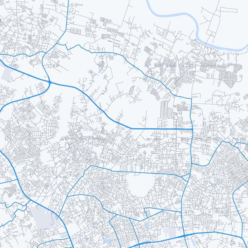 Map of Palembang
