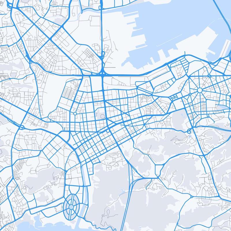 Map of Dalian