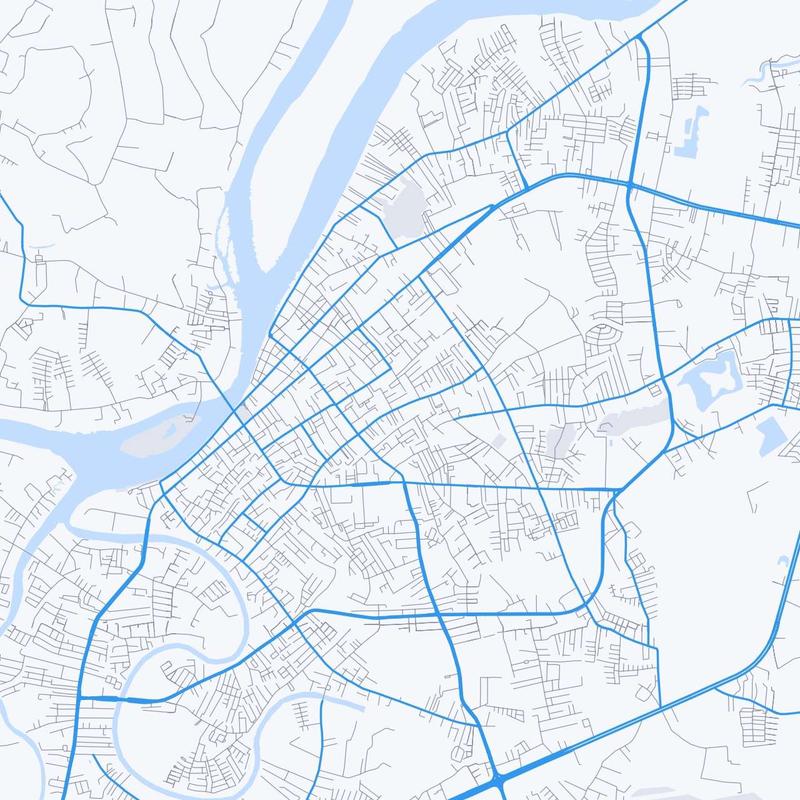 Map of Surat Thani