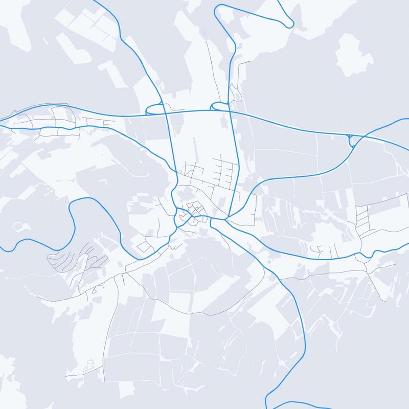 Map of Bischofsheim in der Rhoen