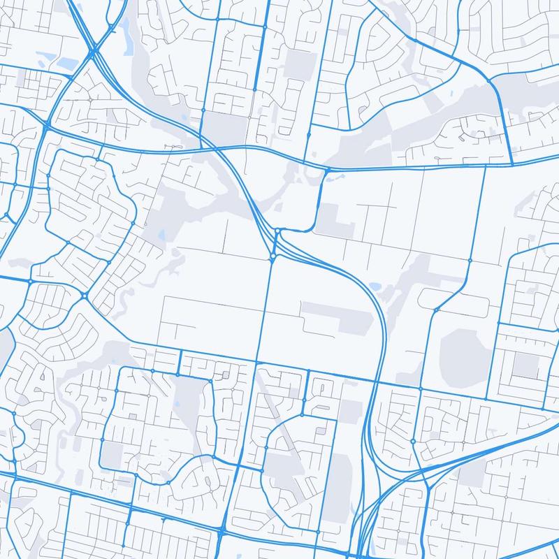 Map of Prestons