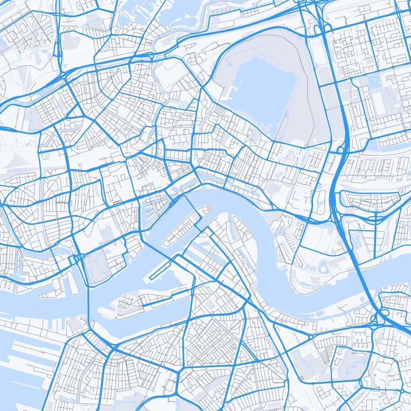 Map of Rotterdam