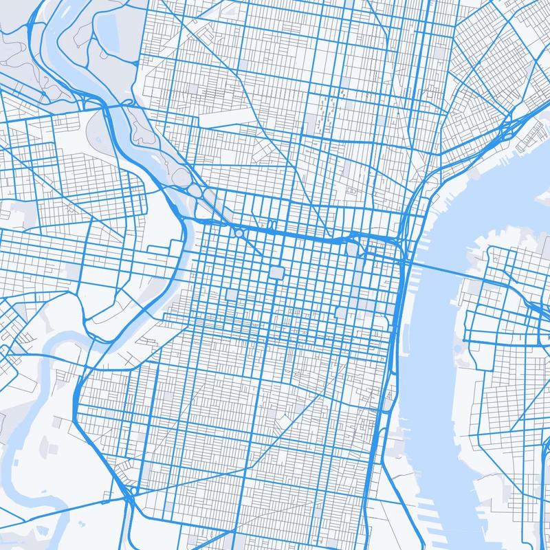Map of Philadelphia