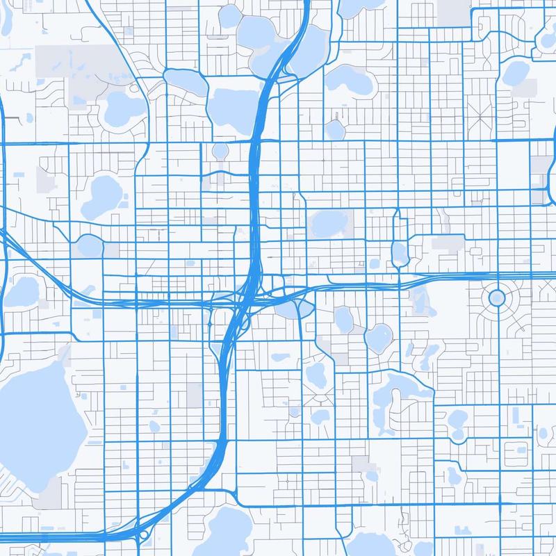 Map of Orlando