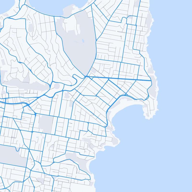 Map of Bondi Beach