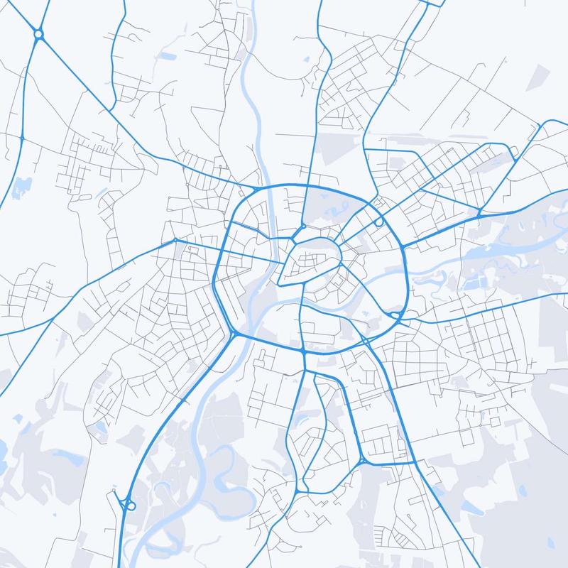 Map of Hradec Kralove