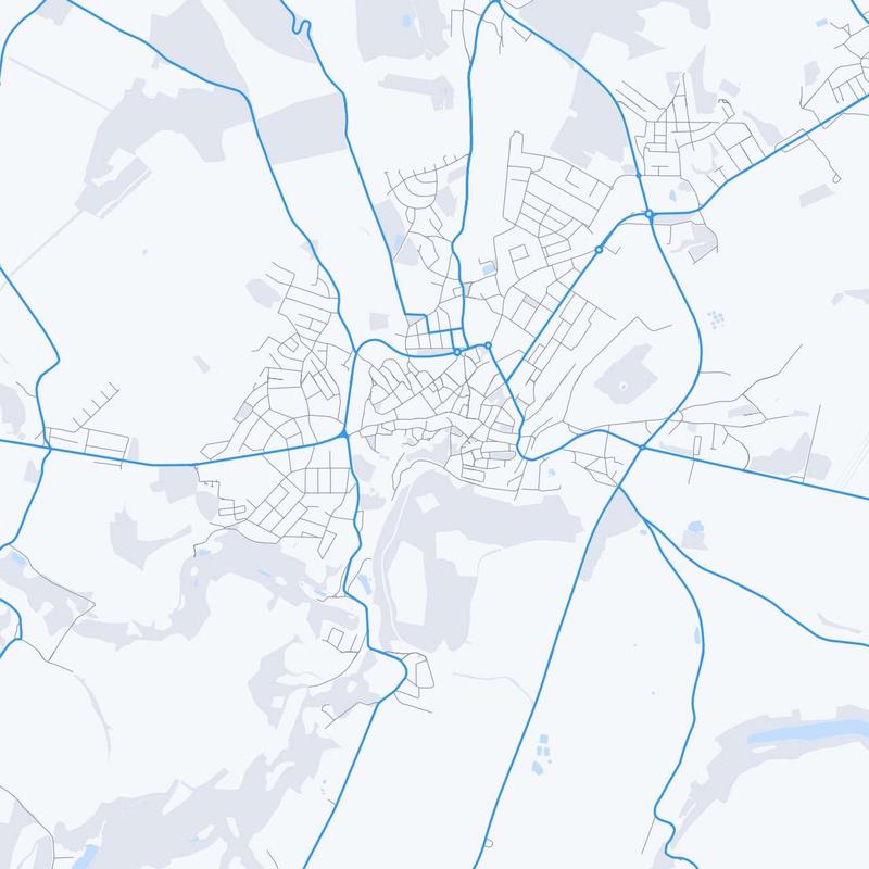 Map of Kutna Hora