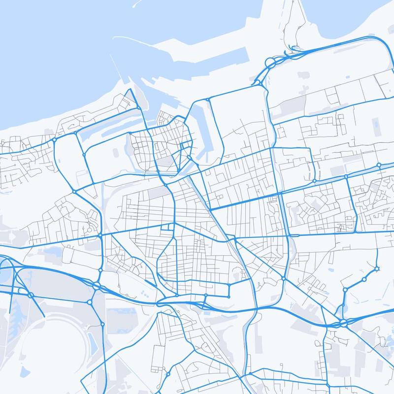 Map of Calais