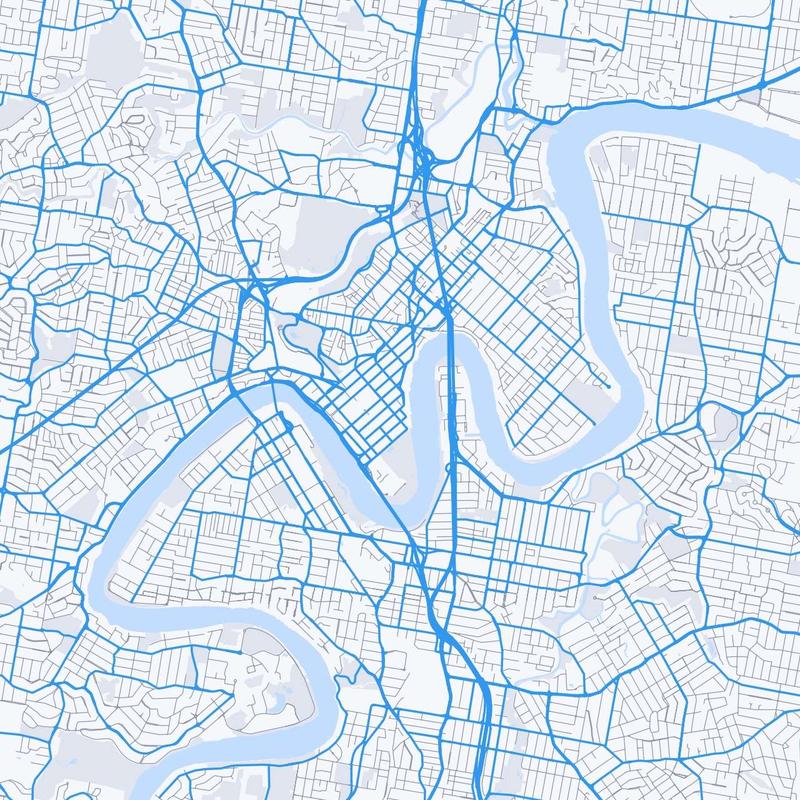 Map of Brisbane City