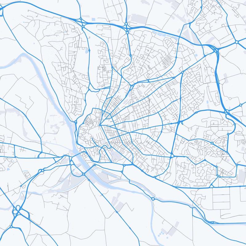 Map of Beziers