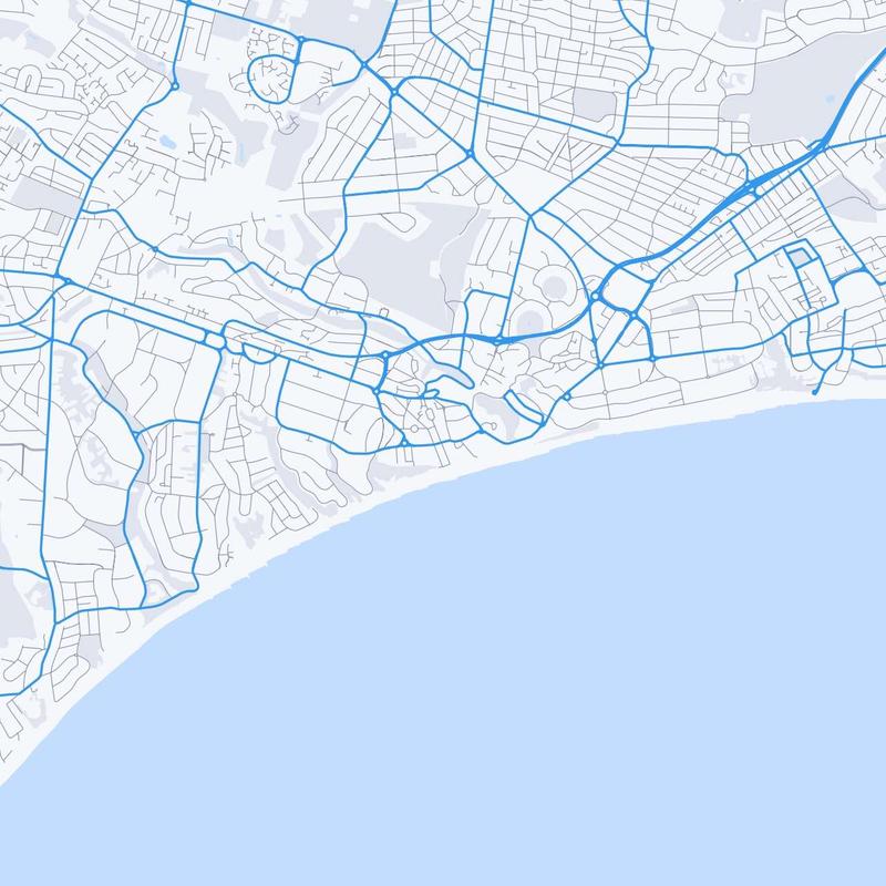 Map of Bournemouth