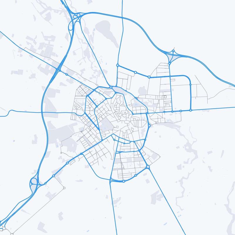 Map of Huesca