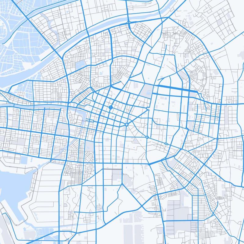 Map of Tainan