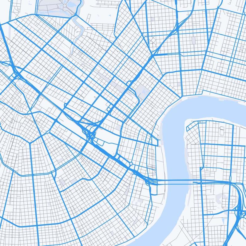 Map of New Orleans