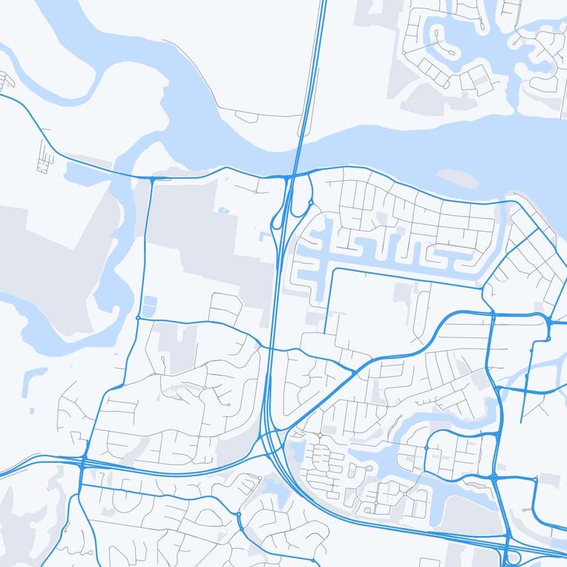 Map of Sunshine Coast