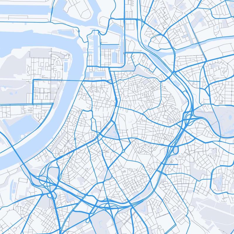 Map of Antwerp