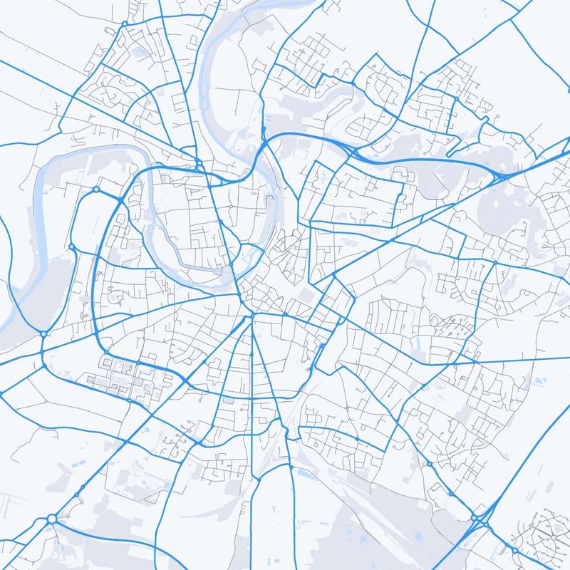 Map of Niort