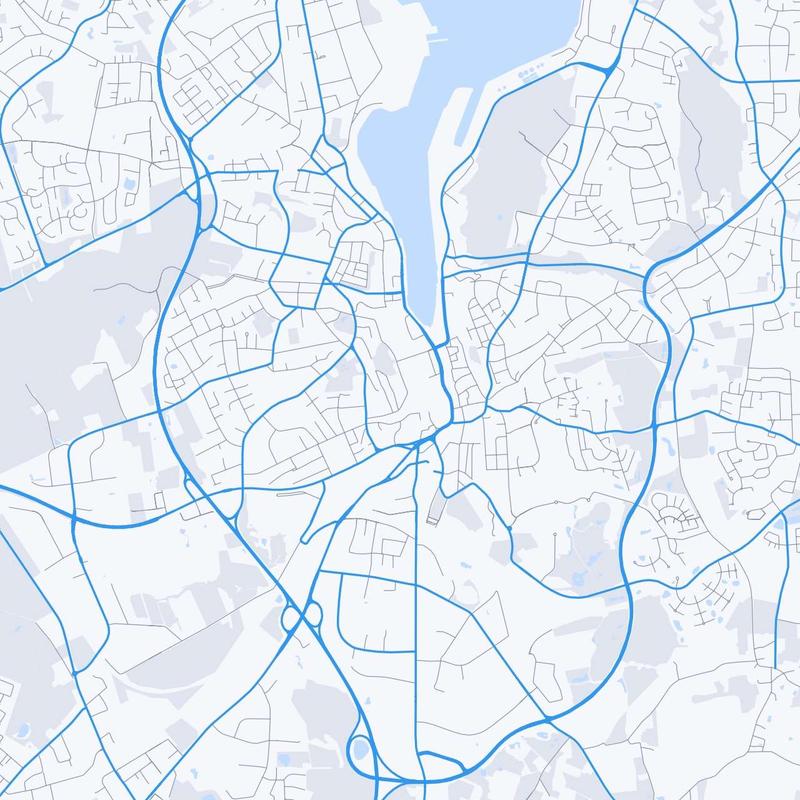 Map of Flensburg