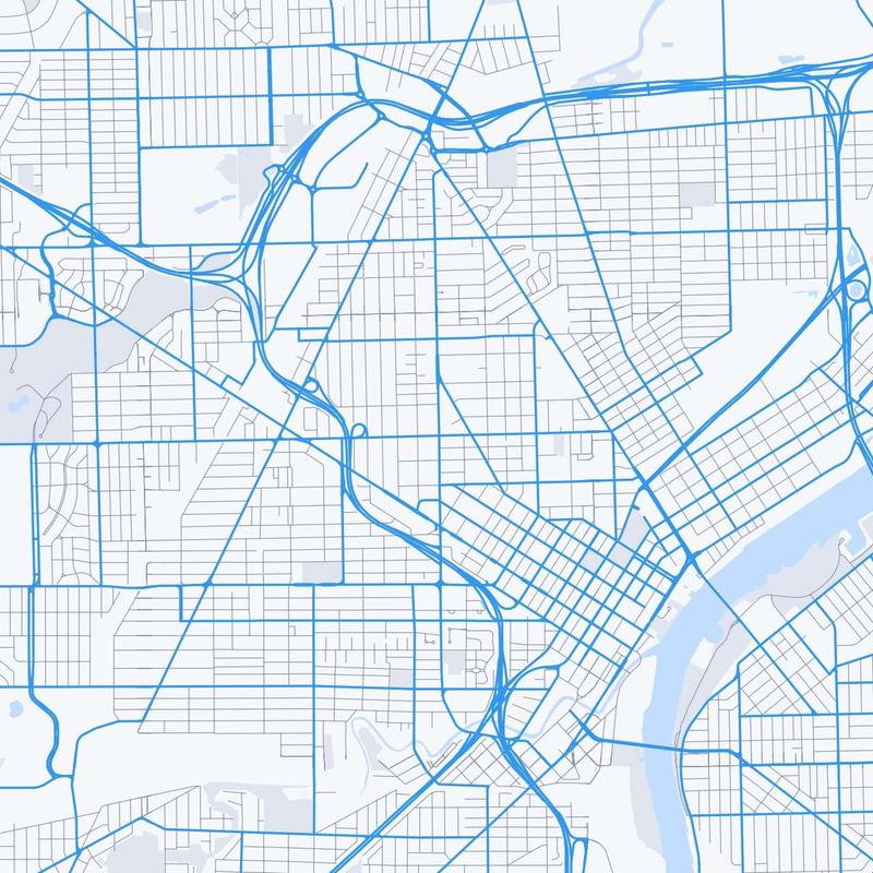 Map of Toledo