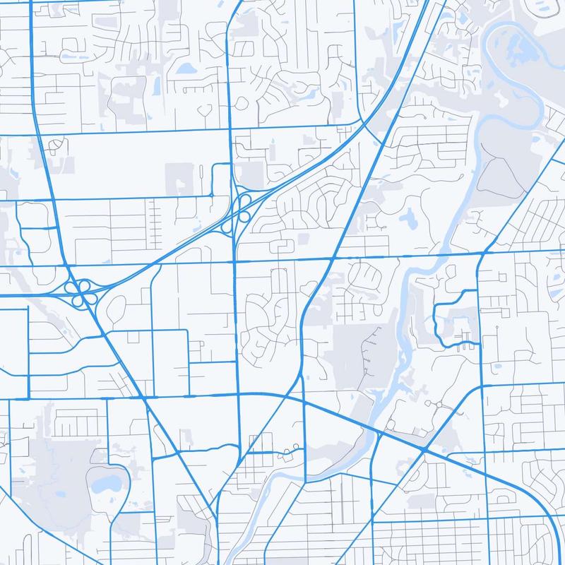 Map of Fort Wayne